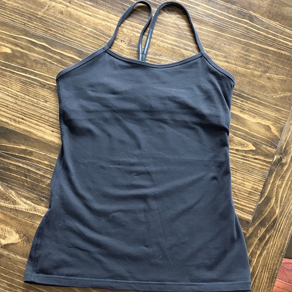 lululemon athletica power y black tank
